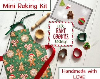 Christmas Elf Mini Baking Kit | Handmade Elf Activity Set | Elf Props | Elf Ideas | Barbie Dollhouse Miniatures