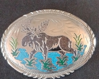 Navajo Belt Buckle Sterling Silver