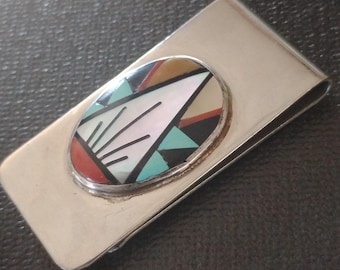 Zuni Inlay Money Clip