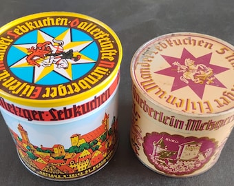 Vintage Haeberlein-Metzger Nurnberg Germany Candy Canister Lot