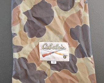 Vintage Cabela's Stuff Sack Camo Drawstring