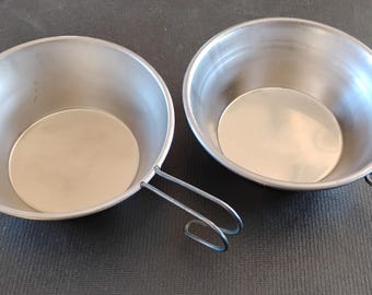 Vintage Metal Camping Cups