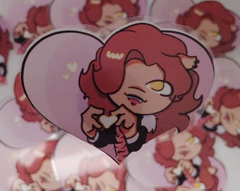 Clawdeen Wolf heart sticker