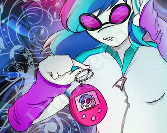 Vinyl Scratch (DjPon3) Print