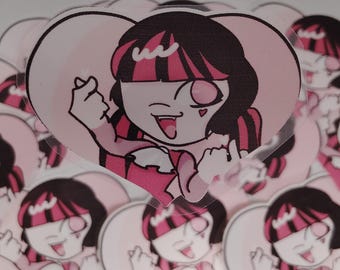 Draculaura heart sticker