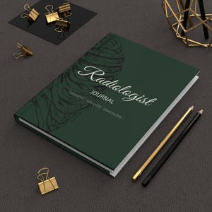 Radiology Journal Notebook, Radiologist Gift, Medical Imaging Notes, X Ray Tech Notebook, Minimalist Radiology Notebook Unisex Medicine Doc