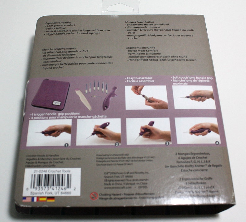 Crochet Hook Set Provo Craft Ergonomic Crochet Tools Kit Etsy