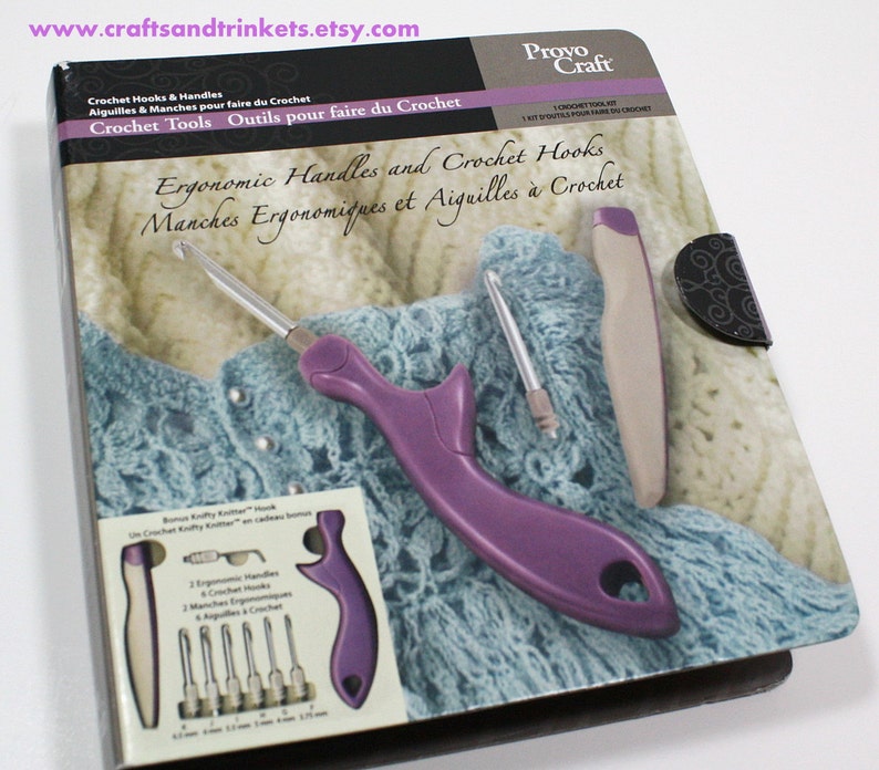 Crochet Hook Set Provo Craft Ergonomic Crochet Tools Kit Etsy