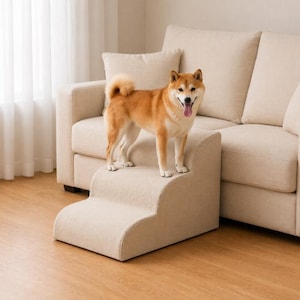 Dog Stairs for Couch & Bed - Pet Steps for Small Dogs, Pet Ramp for Cats, Non Slip Puppy Stairs, Sofa Steps for Elderly Dogs, Pet Staircase