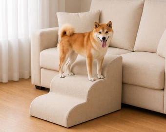 Escaleras para perros para sofá y cama - Escalones para mascotas para perros pequeños, rampa para mascotas para gatos, escaleras antideslizantes para cachorros, escalones para sofá para perros mayores, escalera para mascotas