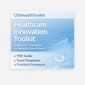 Healthcare Templates | Digital Transformation Toolkit | Change Management Template | Project Management | Innovation Framework Excel & PDF