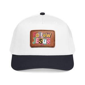 Psalm 23 Leather Patch Baseball Cap | Faith Scripture Patch Cap