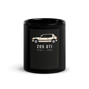 Peugeot 205 GTI Mug - Vintage Youngtimer Poster | Shift & Co
