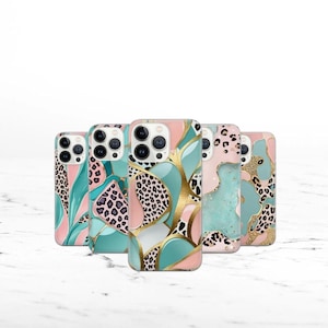 Stained glass Phone Case Leopard pattern Cover for iPhone 16e, 15, 14, 13, 12, 11, Google Pixel 9 Pro, 8, 7A, Samsung S25 edge, S24 FE, A71,