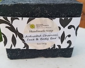 Charcoal Peppermint and Tea Tree Soap