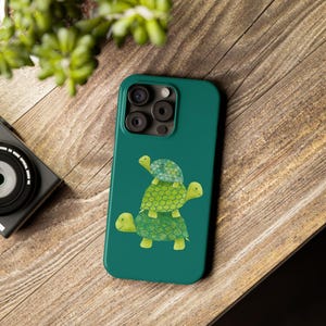 Etui na telefon Stacked Green Turtles | Smukłe etui na telefon