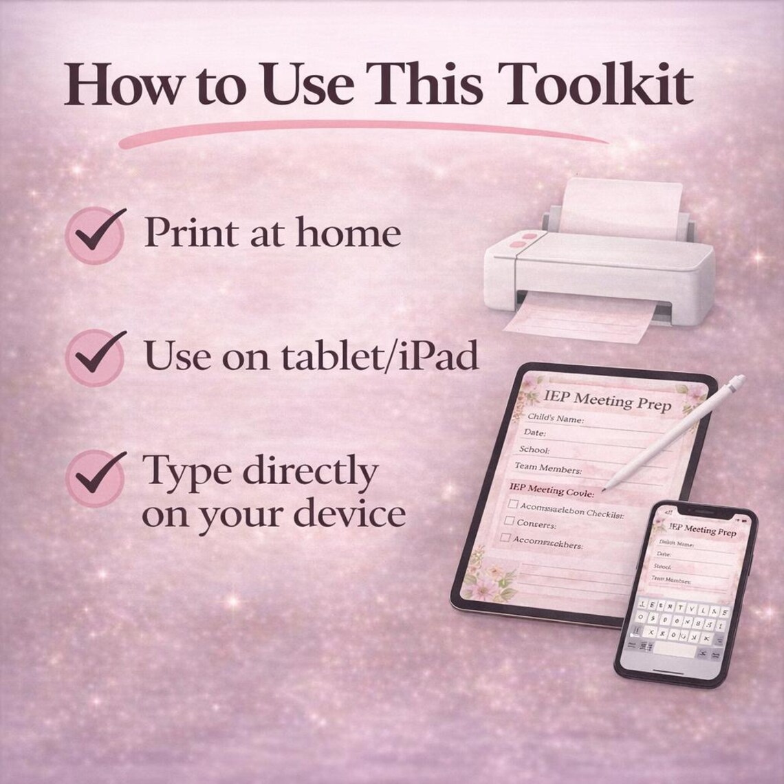 IEP Parent Toolkit | Fillable Special Education Planner (digital ...