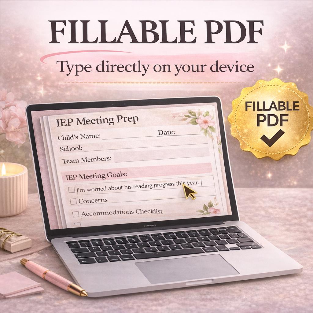 IEP Parent Toolkit | Fillable Special Education Planner (digital ...