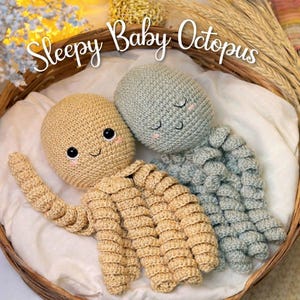 Jätte-bläckfisk-amigurumi-virkmönster i PDF-format, virkhandledning för plyschhavsdjur, gör-det-själv-docka med havsvarelse, heminredning
