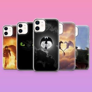 Tandeloze telefoonhoesje How To Train Your Dragon Night Fury voor iPhone 17Pro, 16, 15, 14, 13, 12, Samsung S26, S25,S24,S23Fe,A16,A56, Pixel10,9