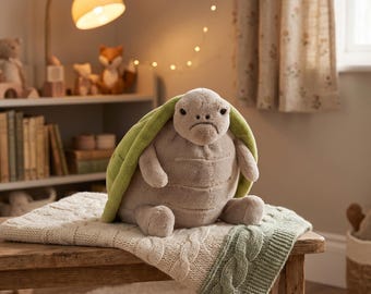 Jellycat Timmy Turtle pluche - uniek verjaardagscadeau voor haar, esthetische kamerinrichting, leuk cadeau voor kinderen, jubileumcadeau