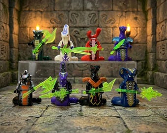 Serpentine 6-Piece Bundle | Pythor White & Purple | Skales Fangtom Char | Mysterious Purple Snake | Ninja Villain Toy | Building Blocks Set