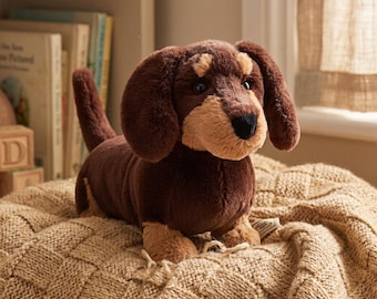 Jellycat Otto Sausage Dog Pluche - Uniek verjaardagscadeau voor haar, esthetische kamerinrichting, leuk cadeau voor kinderen, jubileumcadeau