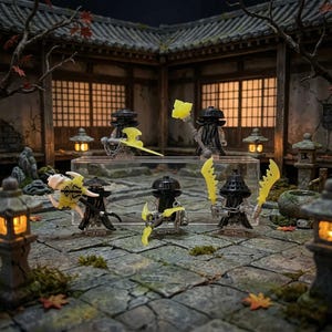 Forbidden Five Ghost Set | 5pcs Translucent Spirit | Ninjago Dragons Rising | Shatterspin Villains | MOC Figures | Compatible with LEGO