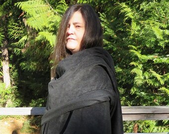hooded cape, fleece shawl, hooded shawl, womens poncho, plus size wrap, poncho for women, poncho women, heavy weight wrap, womens cape, wrap