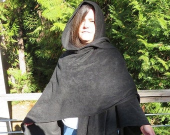 hooded wrap, fleece shawl, mens poncho, poncho men, hooded poncho, plus size wrap, fleece wrap, blanket wrap, mens travel cape, mens wrap