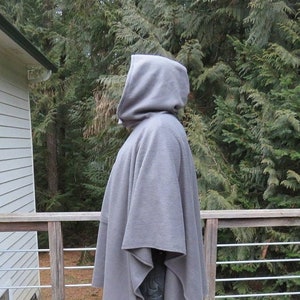 poncho, mens poncho, poncho men, fleece poncho, hooded poncho, rectangle poncho, Heavy Weight fleece, plus size poncho, winter poncho