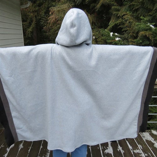 Poncho, fleece hooded cape, fleece cape, mens poncho, poncho men, fleece hooded poncho, hooded poncho, hooded cape, plus size poncho, shops cape