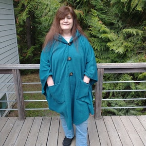 Poncho womens, Womens Cape, Long Hooded Cape, Medieval Style hooded Cape, Fleece Poncho, Womens poncho, womens coat, plus size poncho, cape