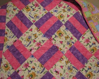 Baby Quilt, Girls Quilt, Baby Blanket, Girls Bed Quilt,Toddler blanket, Crib blanket, Quilt, Baby Girls Quilt, Bed Quilt, Child's Quilt