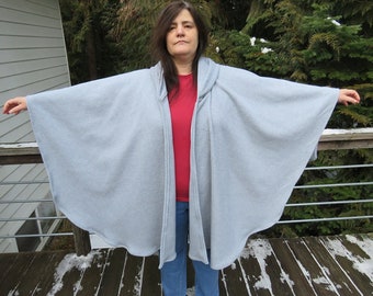 Mens poncho, fleece poncho, hooded poncho, Velour Fleece, Heavy Weight fleece, poncho mens, cape poncho, hooded cape, poncho man, poncho