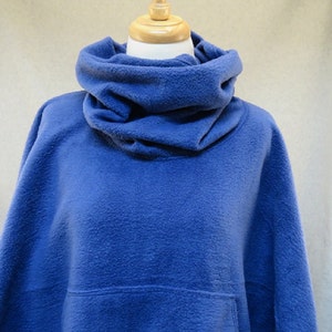 Ships in 1-3 days, in stock fleece poncho, mens poncho, womens poncho, cowl neck poncho, holiday gift, poncho, warm,