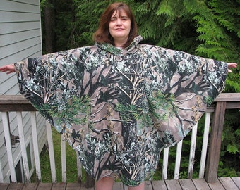 poncho, Mens Poncho, fleece poncho, hooded poncho, hunting poncho, camo poncho, poncho men, poncho for men, mens camo poncho, mens fleece