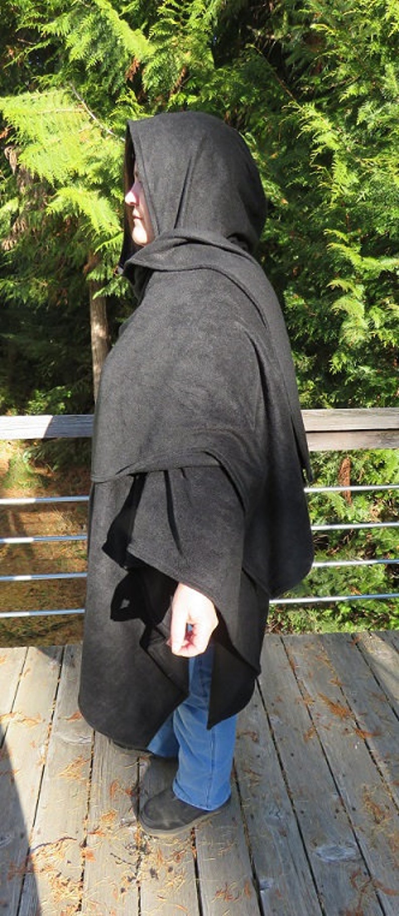 hooded shawl cape