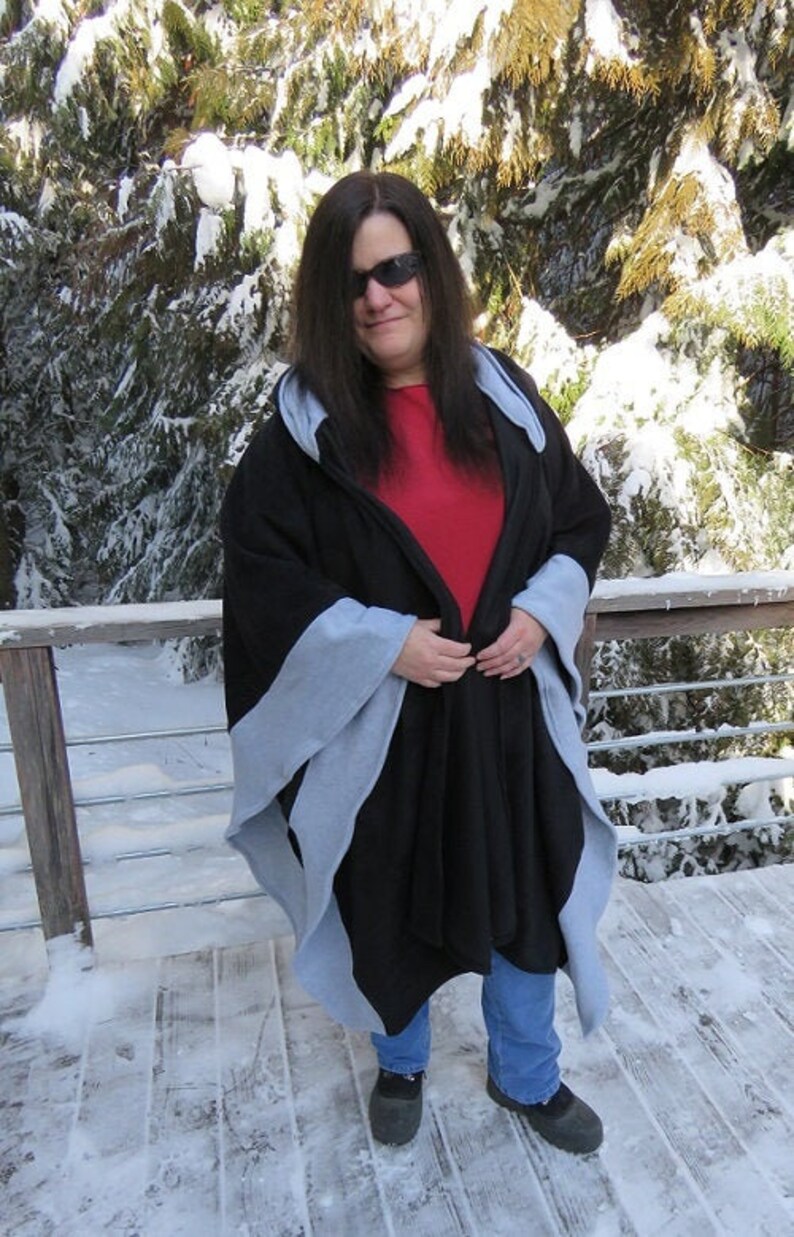hooded shawl cape