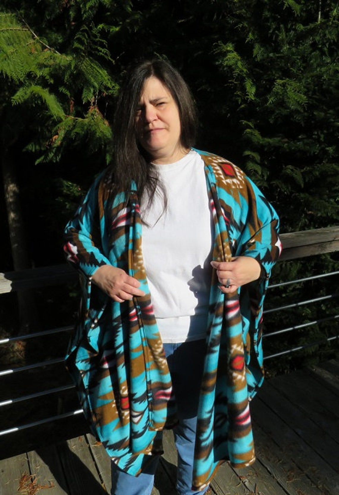 how to wear a poncho wrap shawl