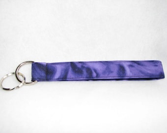 Purple Key Ring, key chain, key fob, key lanyard, key holder, fabric keychain, keychain, key fob wristlet, key wristlet, keychain wristlet