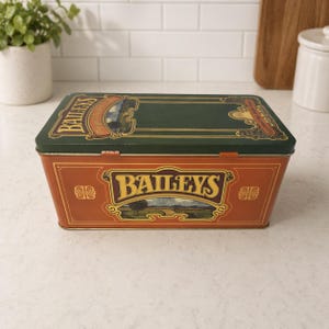 VINTAGE Bailey's Original Irish Cream Scharnierdeckel Dose Hergestellt in England