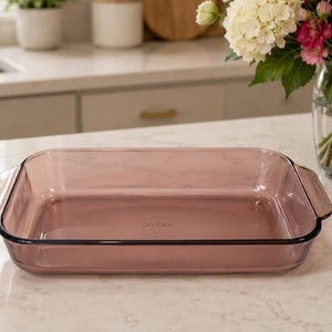 Vintage Pyrex 232-R Cranberry Baking Dish/ 2 Quart