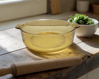 Pyr-O-Rey Dynaware Amber Tab Handled Casserole Dish 2 Quart