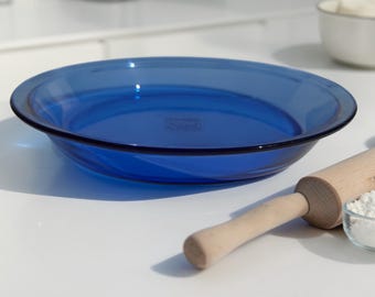 Vintage Pyrex Cobalt Blue Pie Plate #209