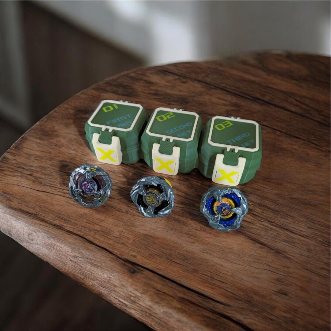 Beyblade X Deck Box 3 Compartments – Tournament Case Organizer for ...