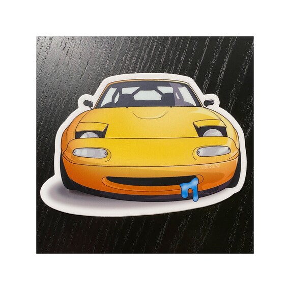 Miata Sticker Drooling Miata Emoji JDM Sticker Free Etsy