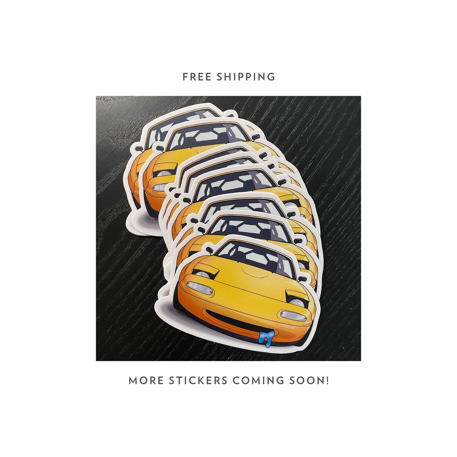 Miata Sticker / Babeando Miata Emoji / JDM / Pegatina / Envío Etsy España