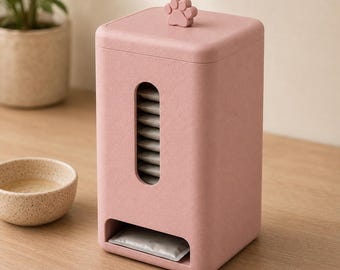 Wet Pet Food Pouch Dispenser, 3D Printed Cat and Dog Food Organizer