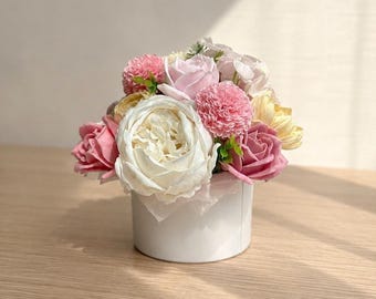 Elegant Handmade Soap Flower Bouquet